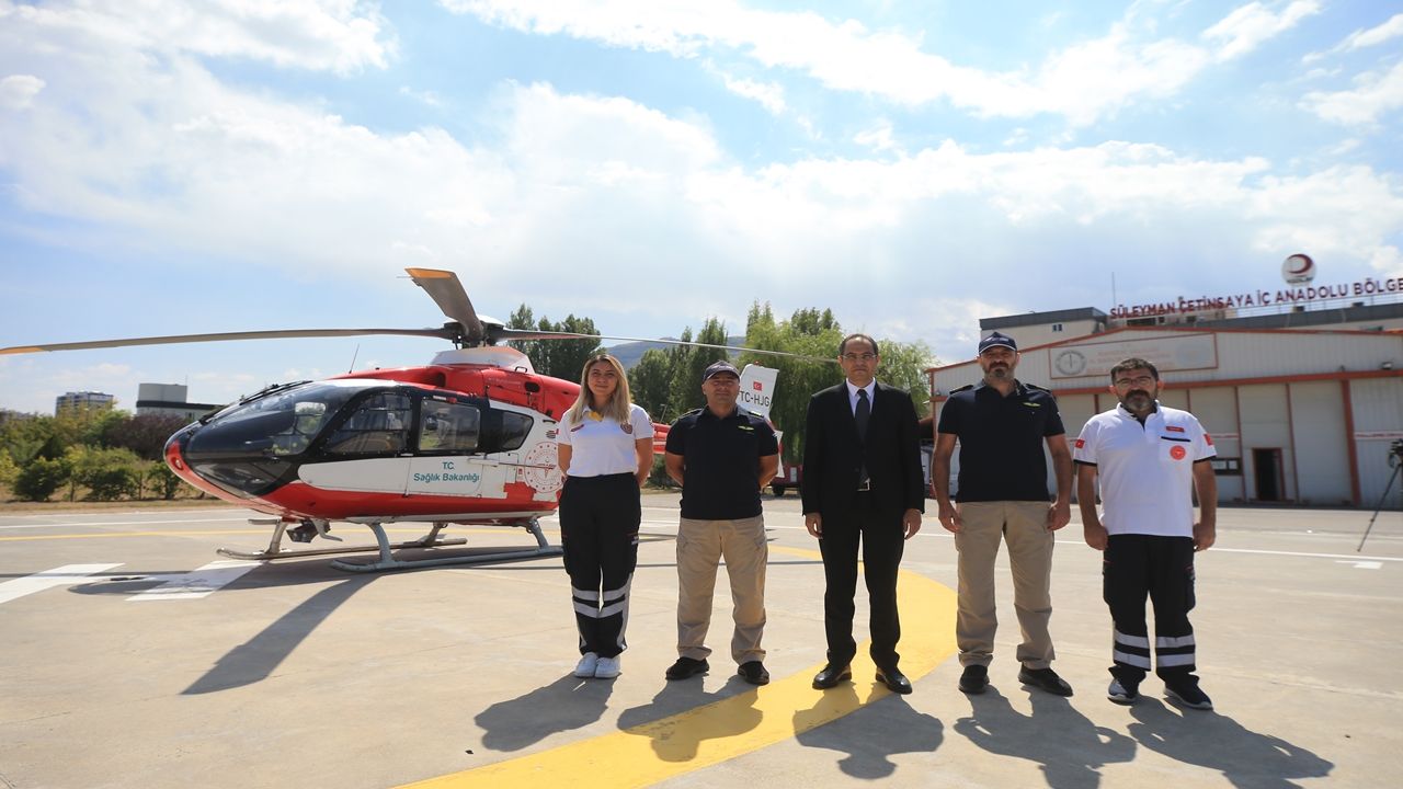 Nevşehir ve Çevre İllerde Hava Ambulansı ile 126 Hastaya Müdahale Edildi