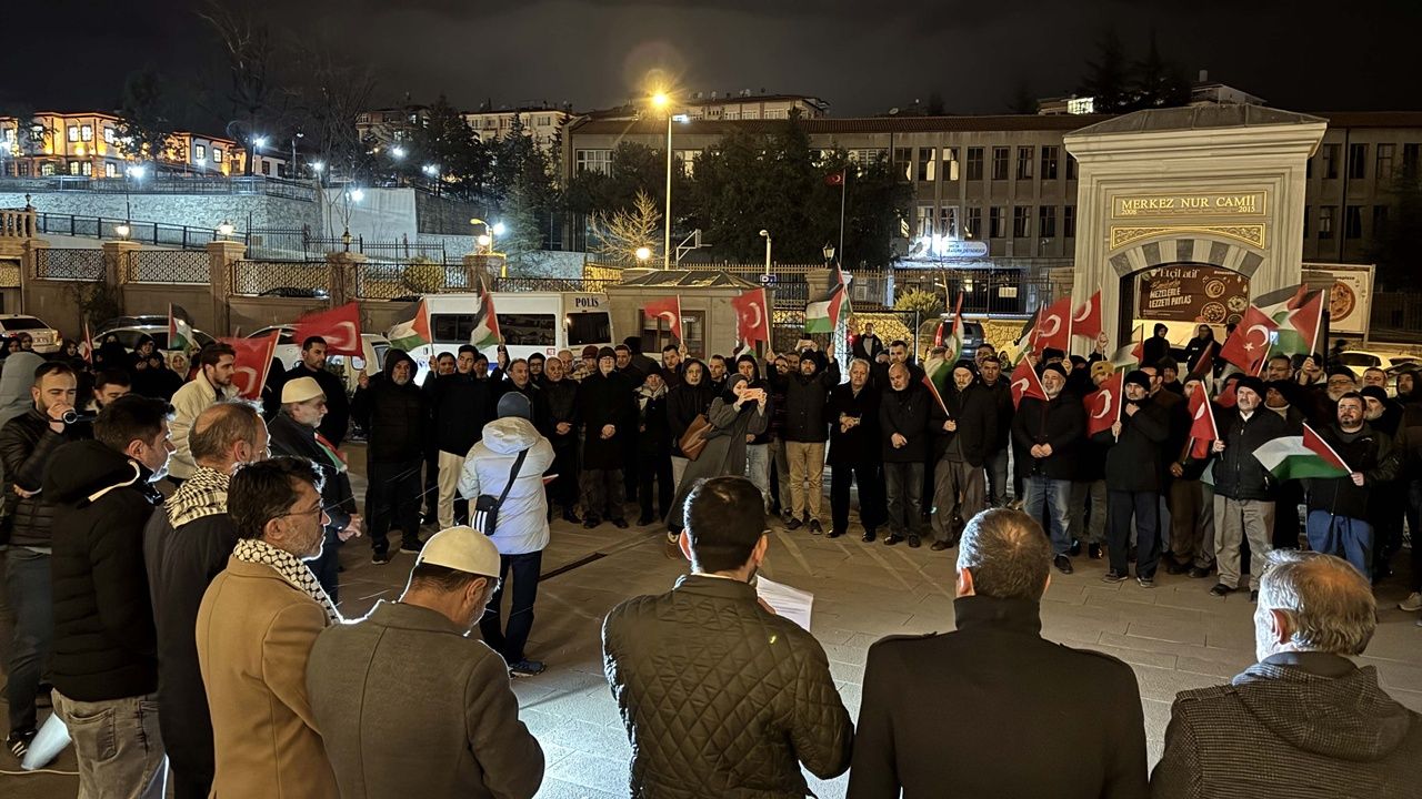 Nevşehir ve Kırıkkale'de İsrail Protesto Edildi