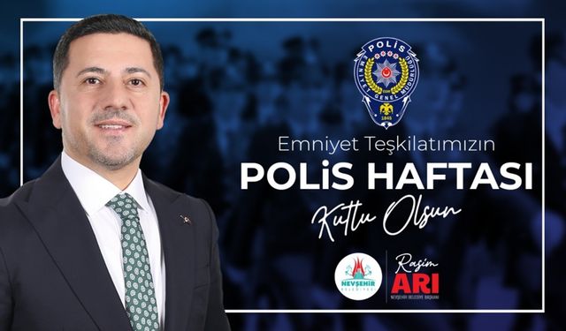Başkan Rasim Arı, Türk Polis Teşkilatının 180. Yıl Dönümünü Kutladı